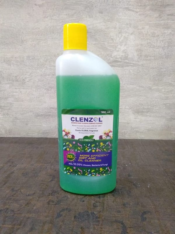 Clenzol Disinfectant Floor & Surface Cleaner ( Mogra ) - 500 ml